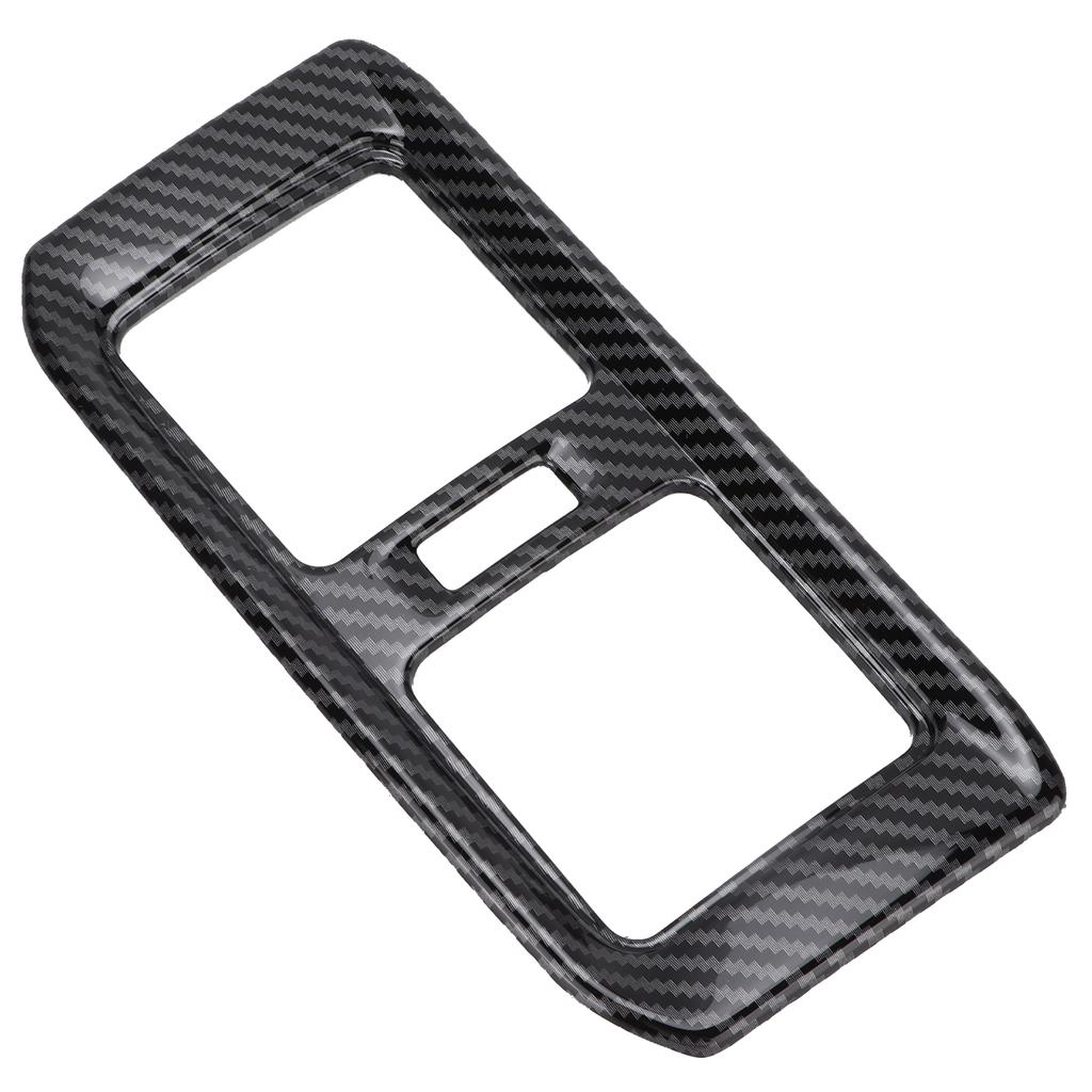 Rear Air Conditoner Outlet Vent Cover Panel Trim Carbon Fiber Style Decoration Replacement for RAV4