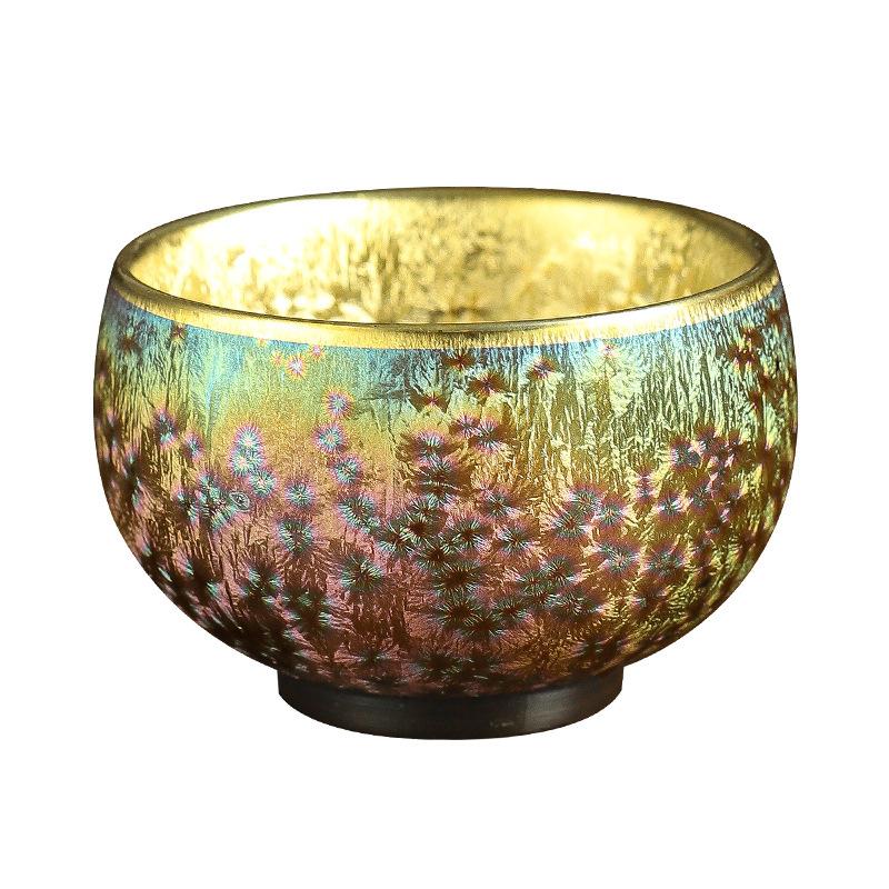 Colorful Master Cup Tea Bowl Gilt Silver Ceramic Teacup Tea Cup Single Cup Tea Cup Kung Fu Tea Set Teacup