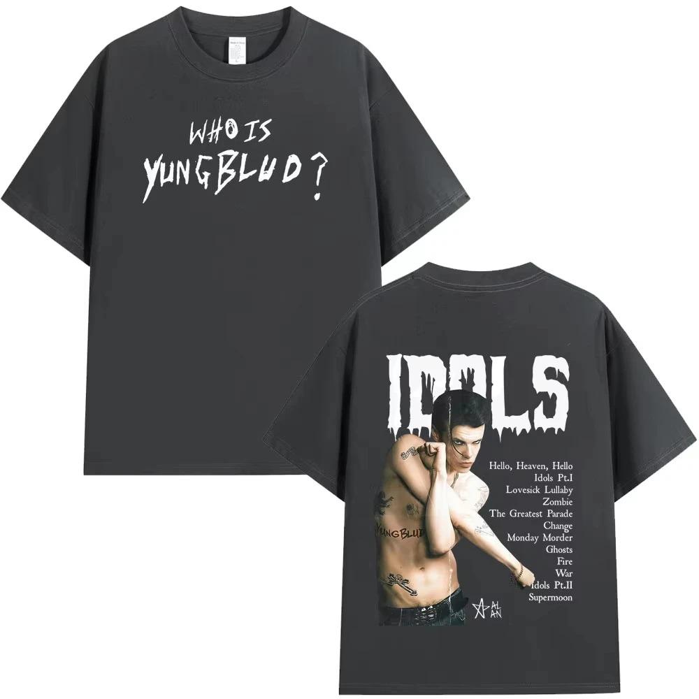 Yungblud IDOLS The World Tour 2026 Merch T Shirt Men Women Hip Hop Tshirts Casual Cotton Oversized Gothic Punk Loose TShirts