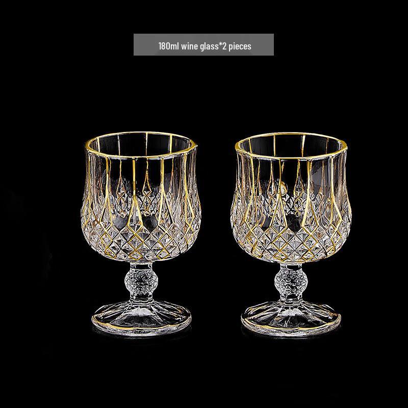 Handton Gold-Painted Whiskey Glass Set