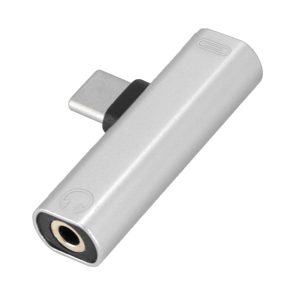2 In 1 Type C To 3.5mm Jack Headphone USB Charging Converter Multi Function Transverter