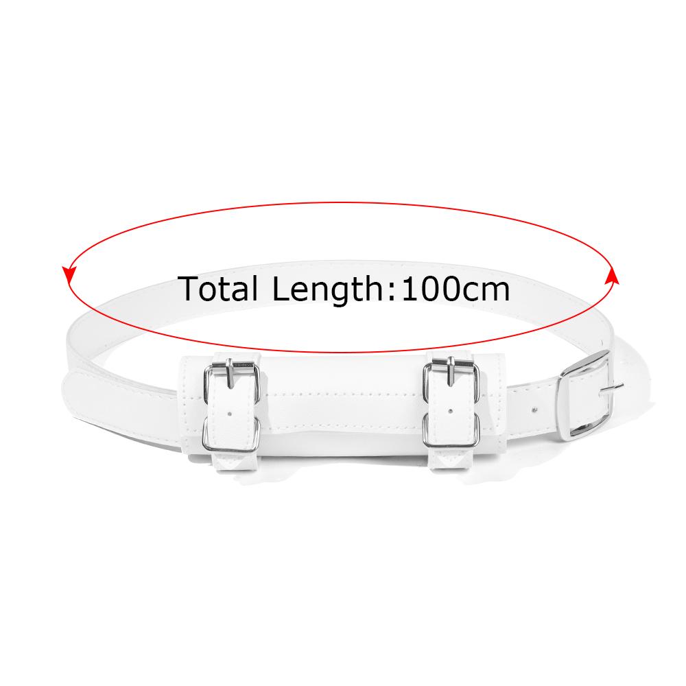 Vintage Rapier Demon Slayer Sword Waist Belt Leather Katana Belt Ring Strap Scabbard Holder