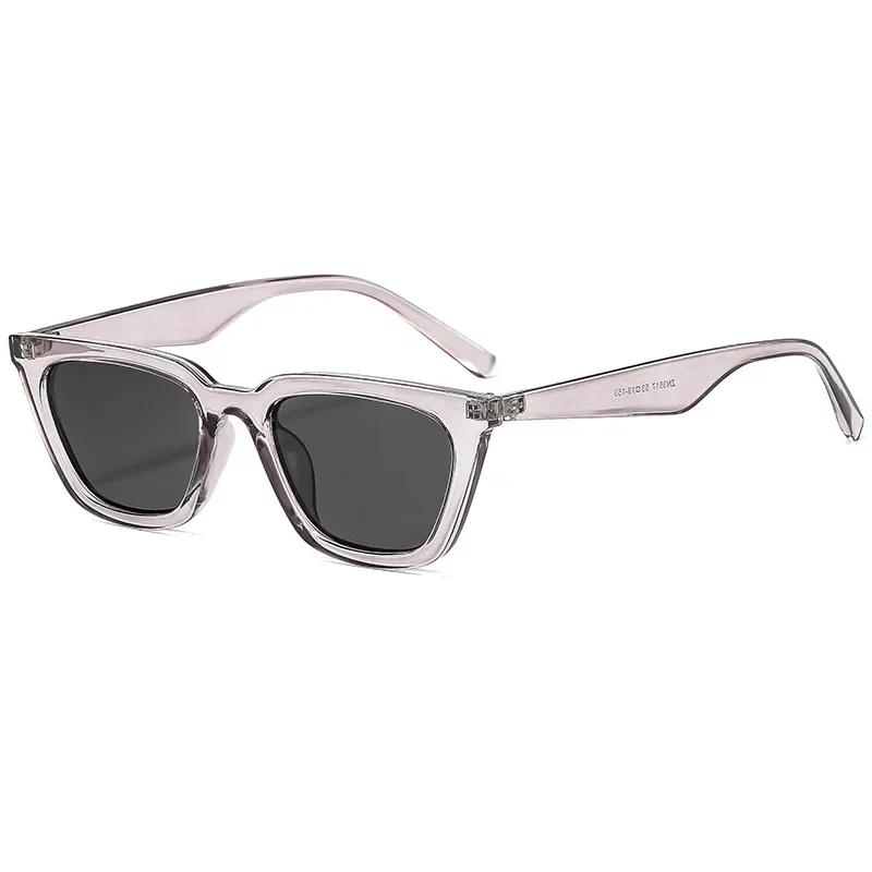 Classic Black Vintage Cat Eye Sunglasses Women Brand Designer Simplicity Elegant Small Frame Sun Glasses Men Trend Eyewear Uv400