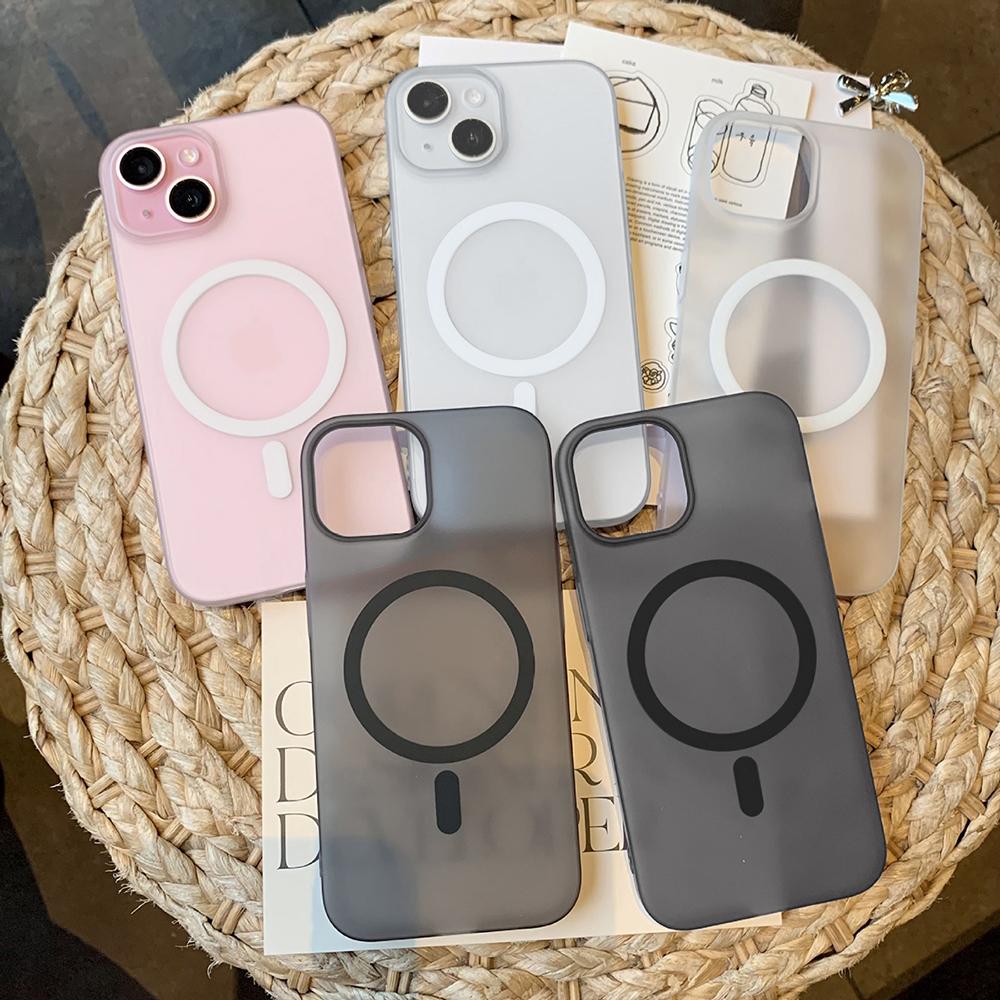 Matte Ultra-Thin For Magsafe Case For Samsung S25 Ultra S24 FE S22 S23 A56 5G A16 A26 A55 A54 A06 Magnetic Wireless Charge Cover