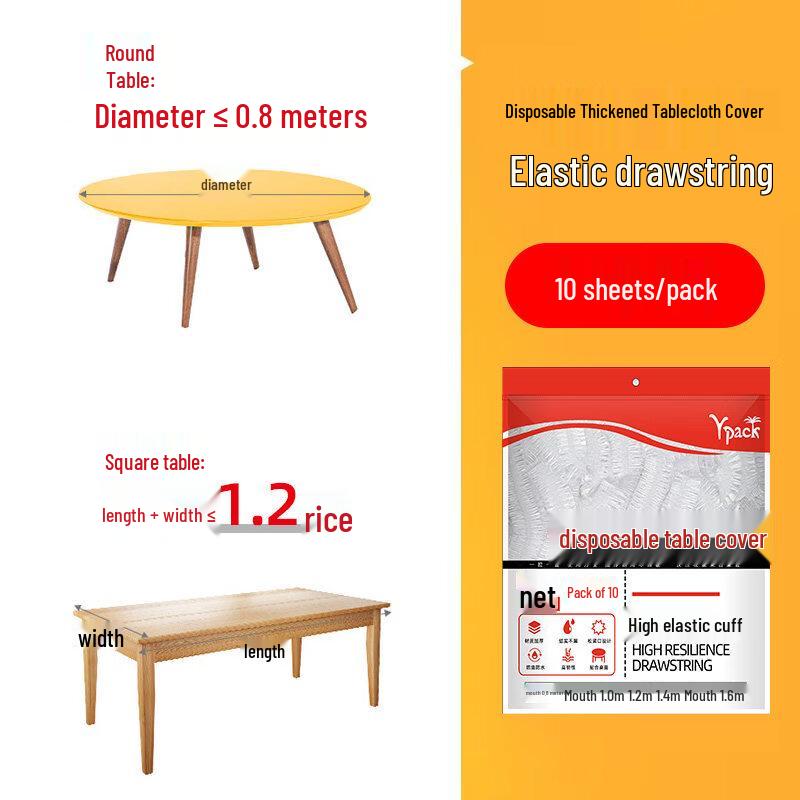 ZISIZ Disposable Elasticized Paper Tablecloth