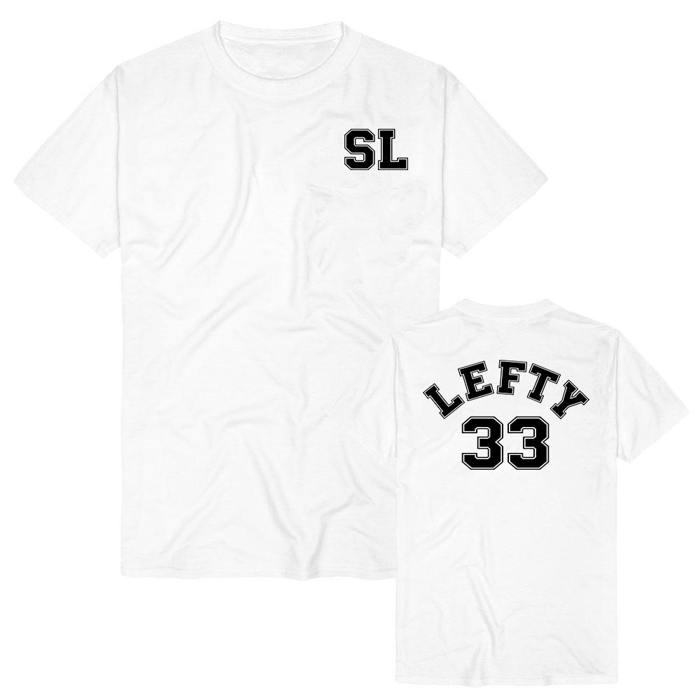 STELLA Lefty Varsity T-Shirt Kurzarm Baumwolle Sommer T-Shirt Unisex Streetwear Lässig Rundhals Lässige Mode Oberteile Grafikdruck