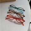 Y2K Retro Oval Frame Anti Blue Light Nearsighted Eyewear Finished Ladies Myopia Glasses Prescription Minus Diopter Eyeglasses