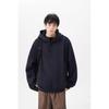 Men's Plus Size Fleece-Lined Button Hoodie - Oversized, Thickened Long Sleeve for Autumn/Winter