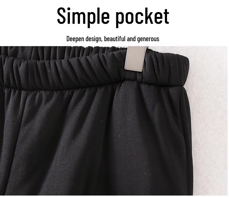 Women's Winter Lamb's Wool Pants: Warm, Loose-Fit, Plus Velvet for Middle-aged & Elderly