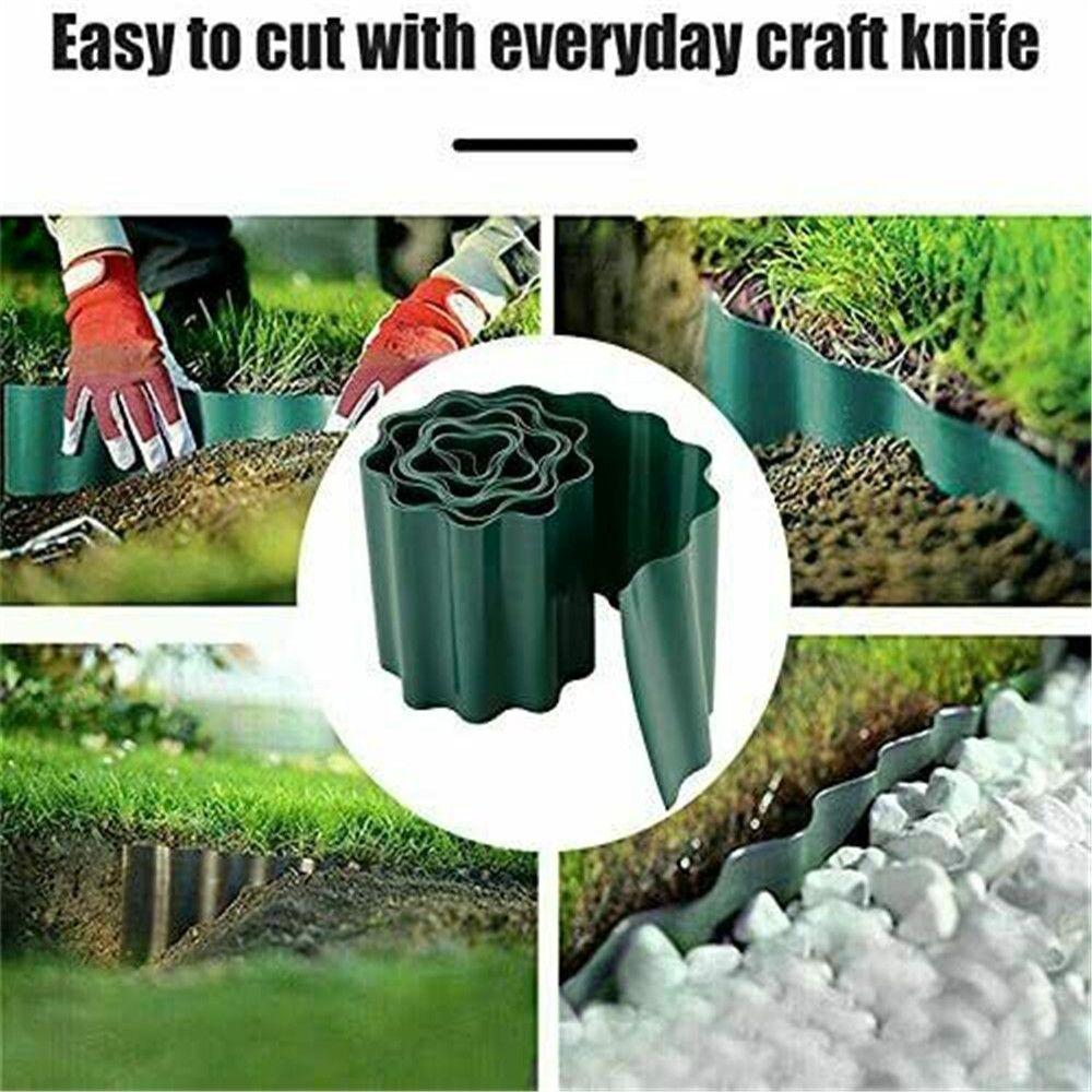 Gardening Decorative Grass Border Fence Plant Protection Garden Lawn Edging Flower Bed Fence
