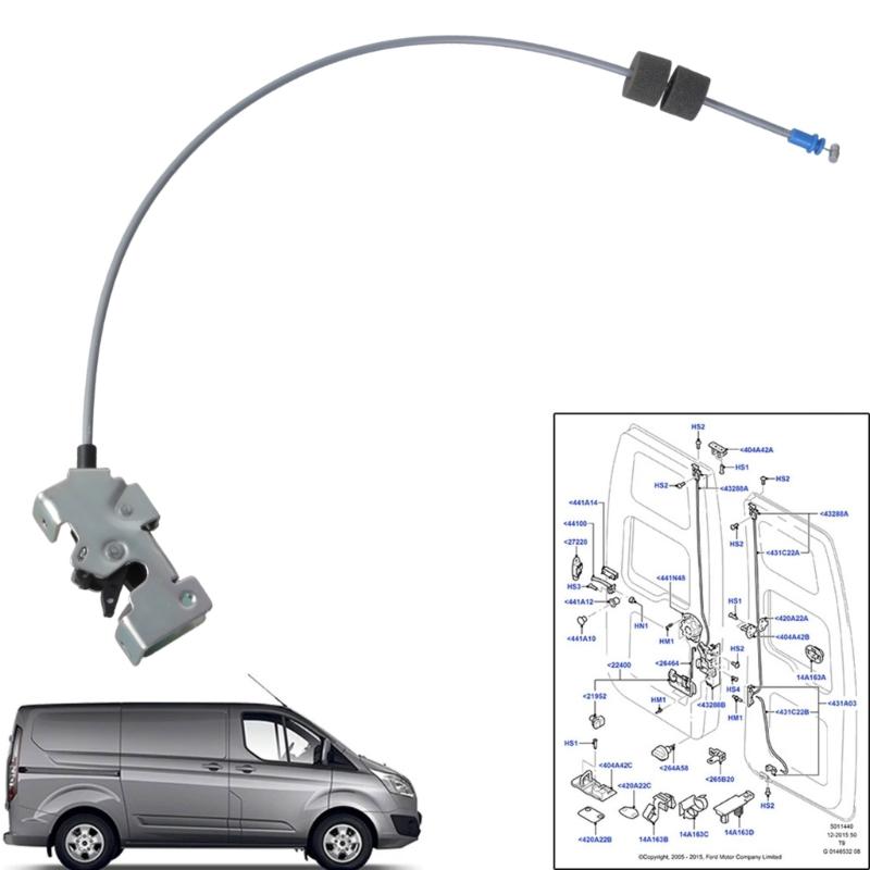 Professional Secure Tailgate Rear Door Car Handle Lock Lower Latches Easy Installation for MK6 MK7 1494102 YC15V431A03AM