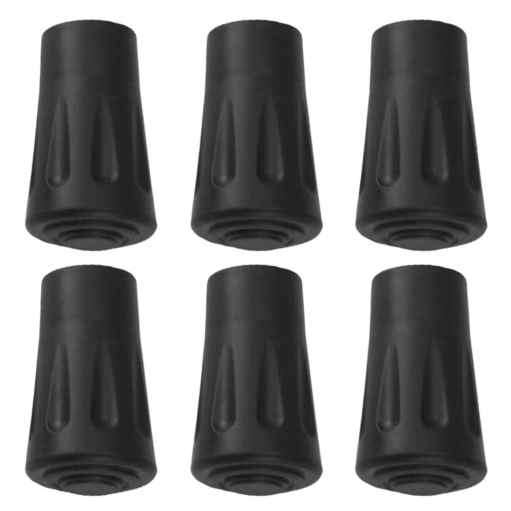 Trekking Pole Tips Rubber Replacement Tip Protectors for Hiking Poles with 11mm Hole Diameter Trekking Pole Tip Protectors