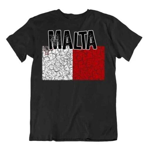 Flag T-Shirt Malta Fashion Country Keepsake Gift Pride Logo S