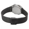 Casio Digitaluhr Standard A168WEMB-1B Herren Damen Kinder Mesh Metallband Schwarz Überseemodell