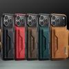 Luxury Leather Phone Case for IPhone 17 Pro Max Air16E 16 14 15 Plus 13 12 11 Pro Max Magnetic Detachable Card Stand Wallet