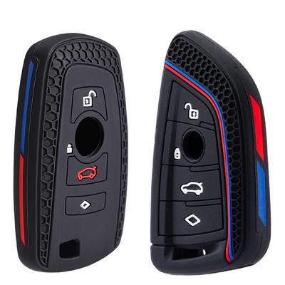 Silicone Car Key Case Cover Fob For Bmw F10 F20 F30 G20 G30 F15 F16 G01 G02 G05 X1 X3 X4 X5 X6 1 3 5 7 Series G07 F34 Key Bag