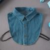 Korean Fake Collar for Children Denim Shirt Detachable Shirt Collar Boys Girls Neckwear Decorative Kids Faux Col