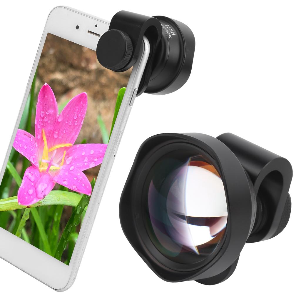 75mm Mobile Phone Camera Macro Lens External Aspherical Macro Lens for Phones IOS Pad