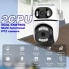 iCSee Dual-Lens HD WiFi Smart Camera, 360° Full-Color Night Vision Security Monitoring