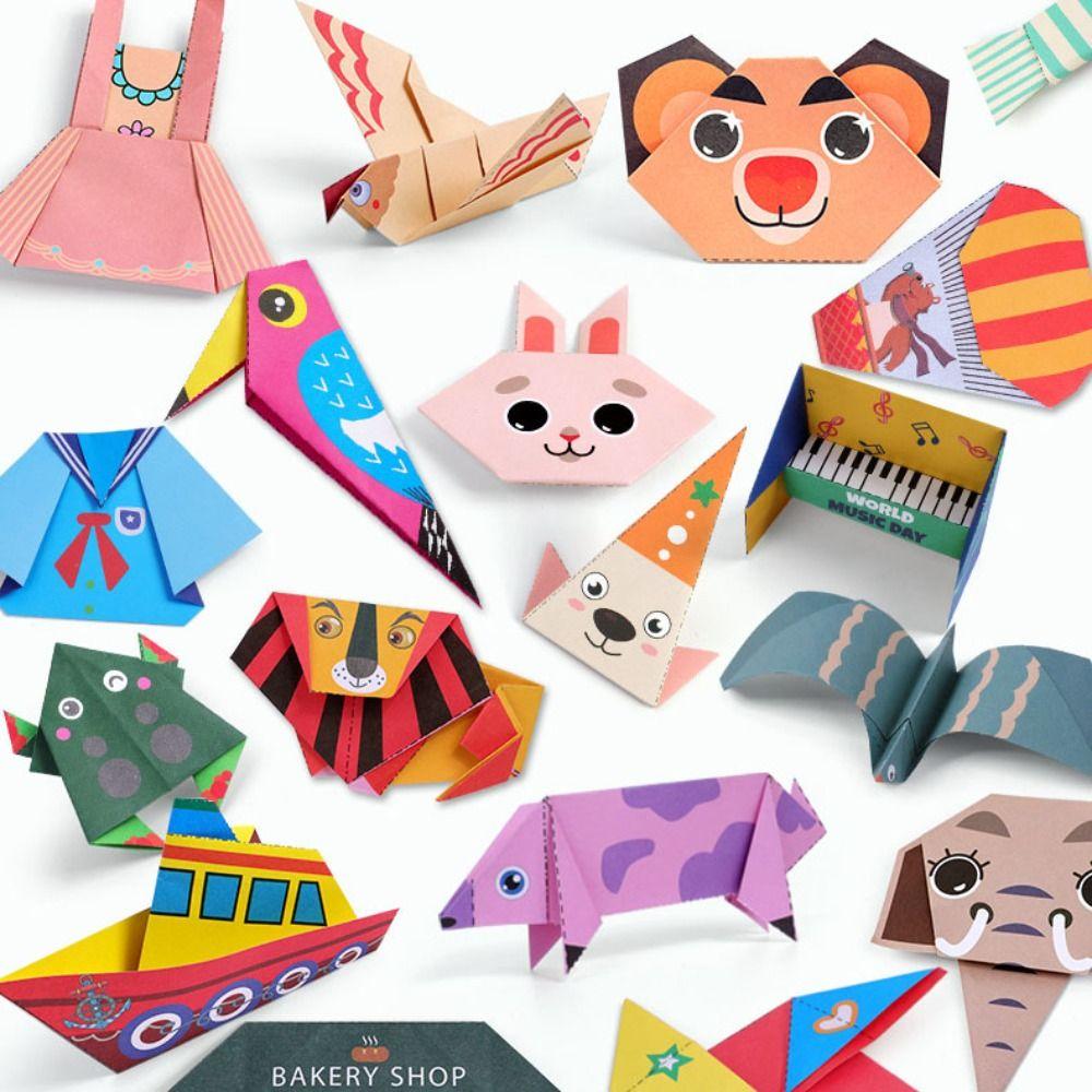 Paper Animal Handmade Origami Montessori Diy Paper-cut Book  Kindergarten