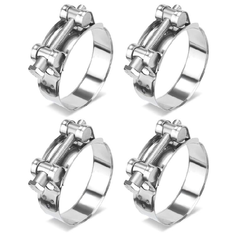 Upgrades Steel Hose Clamps Heavy Duty Hose Clamps Offering long terms Durability & Adjustable Fit for Multiple Hose Size 40 to 43mm