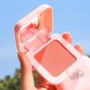 Best-Selling Blush: Candy Peach & Natural Nude Rouge Powder Highlighter with Micro-Shimmer