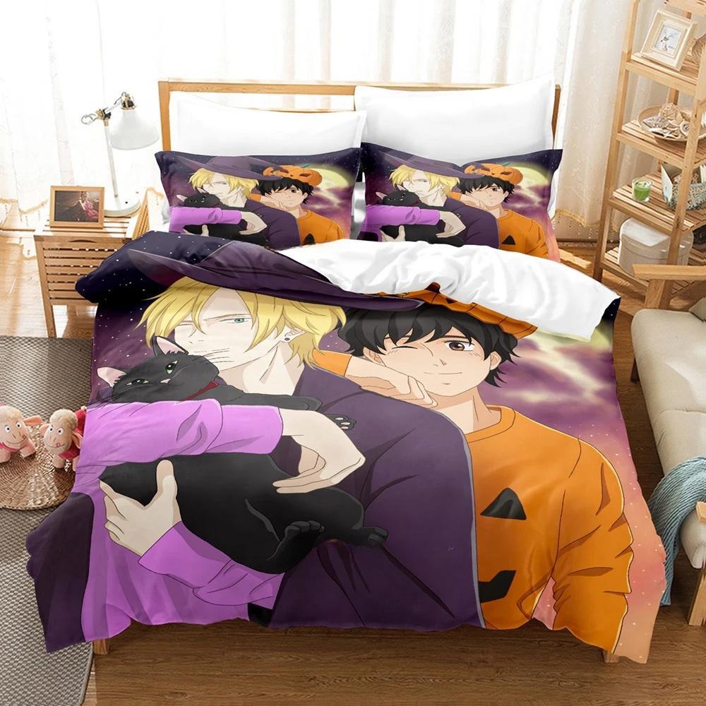 3D Druck Anime Banana Fish Bettwäsche Set Einzelbett Twin Full Queen King Size Bettset Erwachsene Kind Schlafzimmer Bettbezug Sets Heimtextilien