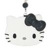 Sanrio Pass Case Love Hello Hello Kitty Black PU Ages 15 and Up 606146 (I Kitty) Leather, PVC, Steel, Polyester,