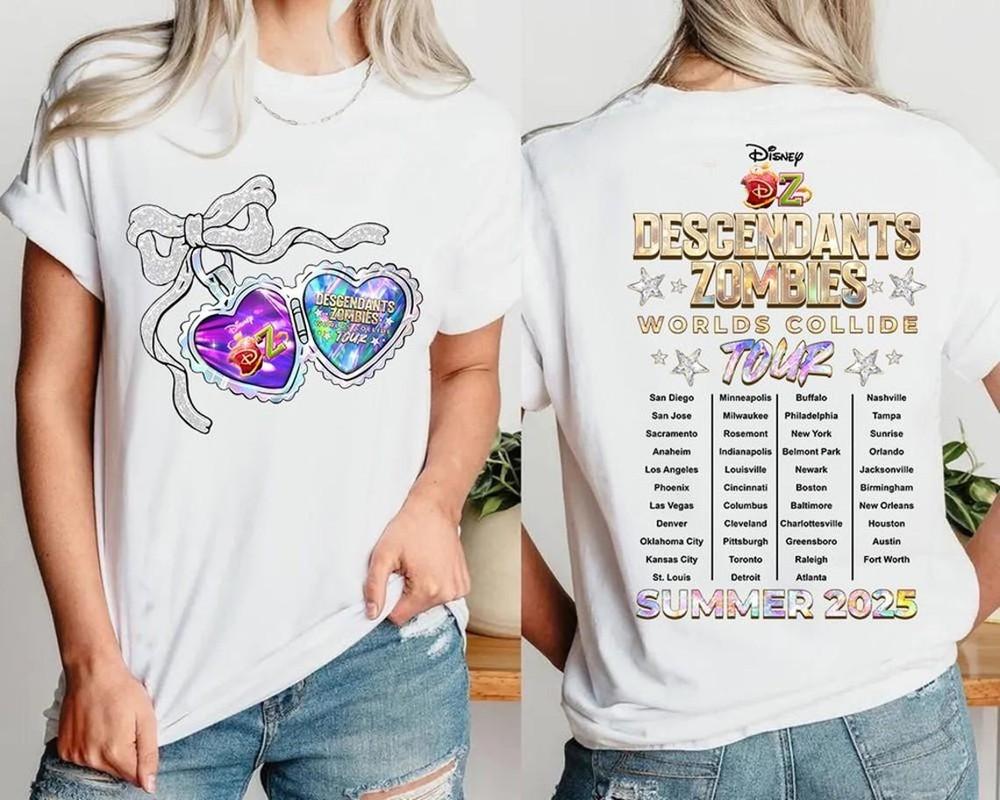 Descendants Zombies World Collide Tour Shirt, The Rise Of Red Characters Unisex T-Shirt XL