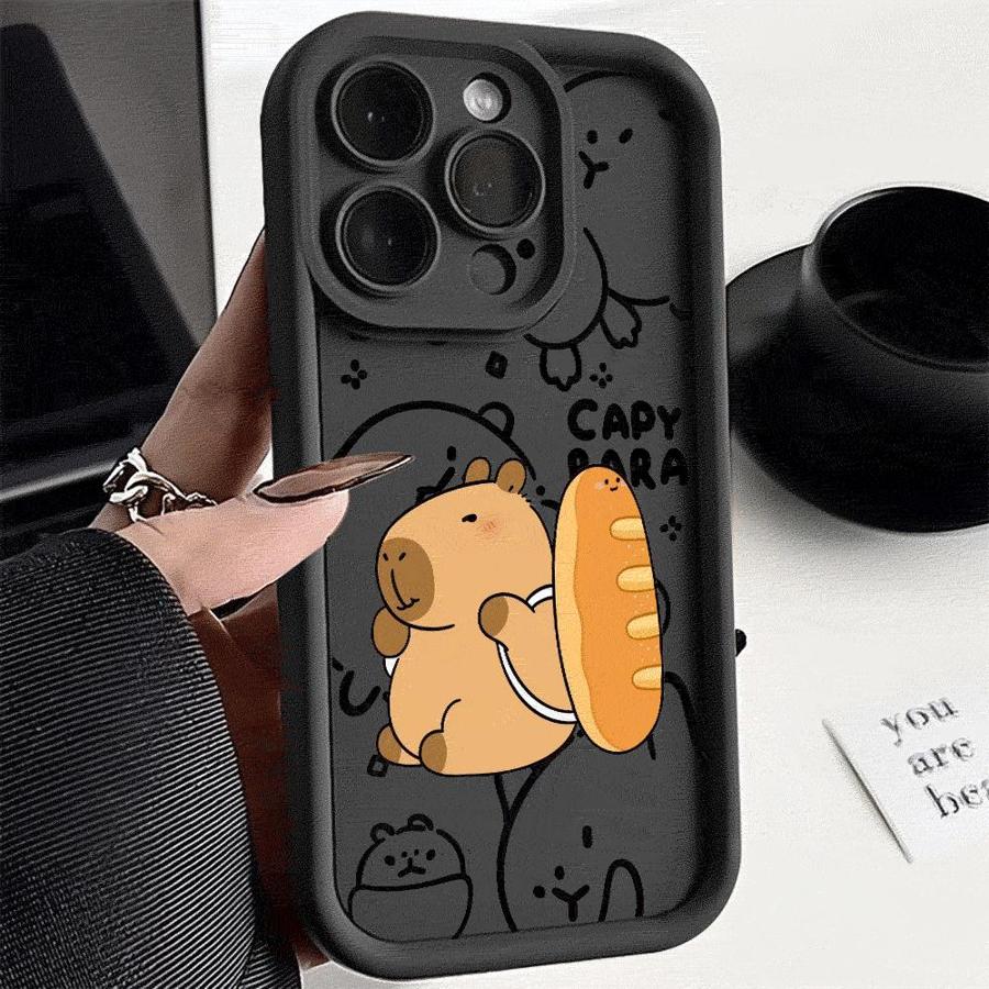 Cute Capybara Phone Case for Realme C35 C30 C55 C67 11 12 C11 C12 C15 C20 C21 C31 GT3 8 7i 8i Narzo50 Capa Cover