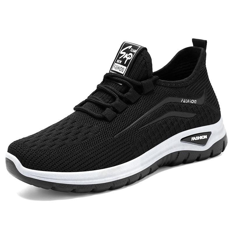 Damen Casual Sport Outdoor Laufschuhe Walking Schuhe Schnürschuhe Strickschuhe für Frühling und Sommer