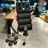 Luxury Soft Down Jacket Sunflower Wrist Strap Phone Case for Xiaomi Redmi Note 14 13 12 Pro Redmi 12 14C 13C Protective Cover
