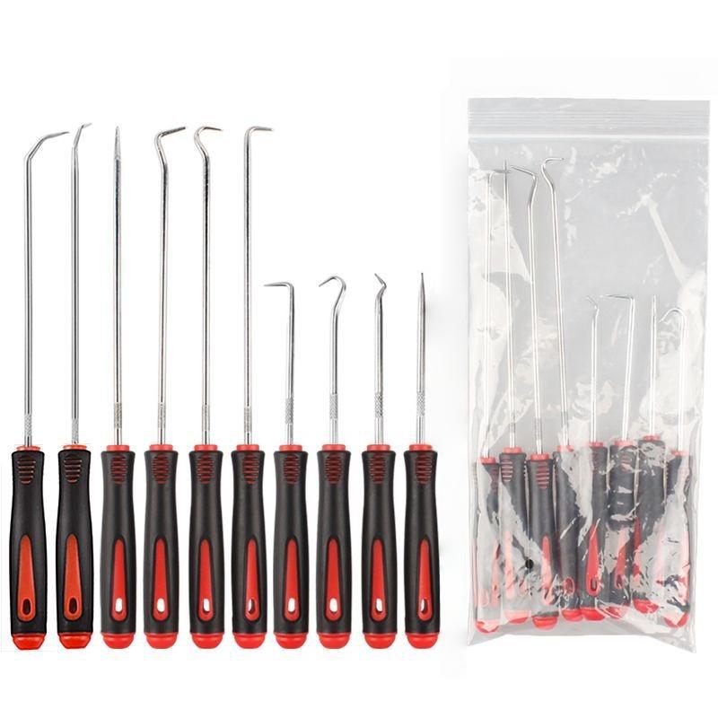 

10Pcs Heavy Duty Automotive Maintenance Seal Hooks Car Vehicle Oil Seal Screwdrivers Set For O-Ring Gasket Clips Rings Removal