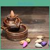 Premium Quality Buddhist Incense Burner Smoke Backflow Ceramic Glaze Cone Censer