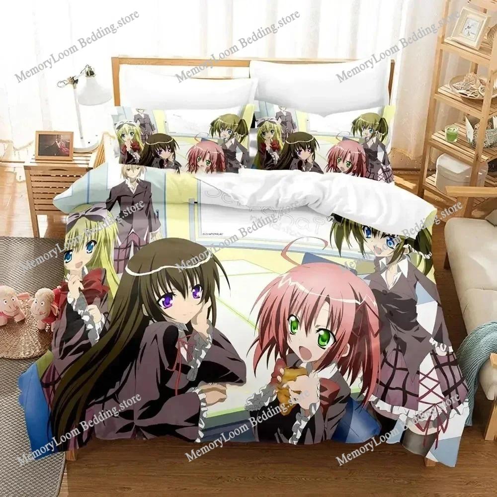 Anime Series Popular Student Council's Discretion Bedding Set Full/Queen Size Duvet Cover Pillowcase Kids Bedroom Decor Soft Set