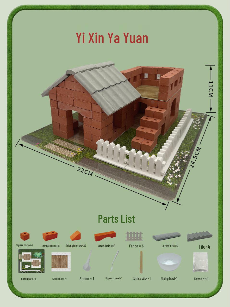 Little Architect Bricklaying Set: Children s House Model Building Toy