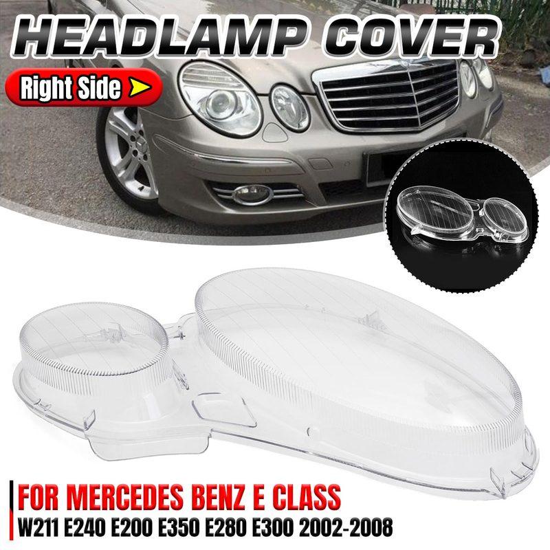 E240 Headlight Cover W211 Car Headlight Lens Glass Cover For Benz W211 E240 E200 E350 E280 E300 2002-2008 Lamp Cover Cover Shell