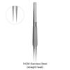 Curved/Straight Tip Titanium Alloy Tweezers 140mm Precision Fingerprint Flying Wire Tweezers Non-slip Anti-Static