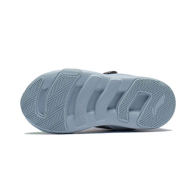 Li Ning Kids Comfortable Non-Slip Shock Absorbing Wear-Resistant Leisure Shoes Kids Shoes Black Green YKNS098-3