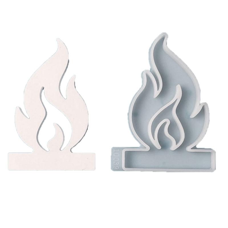 

Hollow Flame Candlesticks Resins Moulds Heart Candle Holder Silicone Molds DIY Bird Castings Moulds Home Decorations A