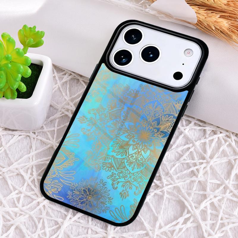 

Flowers Mandala Floral Phone Case for iPhone 17 Air 16 15 11 12 14 13 Pro Max Shockproof Cover iPhone Air