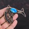 Smithsonite Pendant Copper Wire Wrapped Gemstone Pendant Copper Jewelry Awesome Fish Pendant Handmade Pendant Designer Jewelry Gift For Her