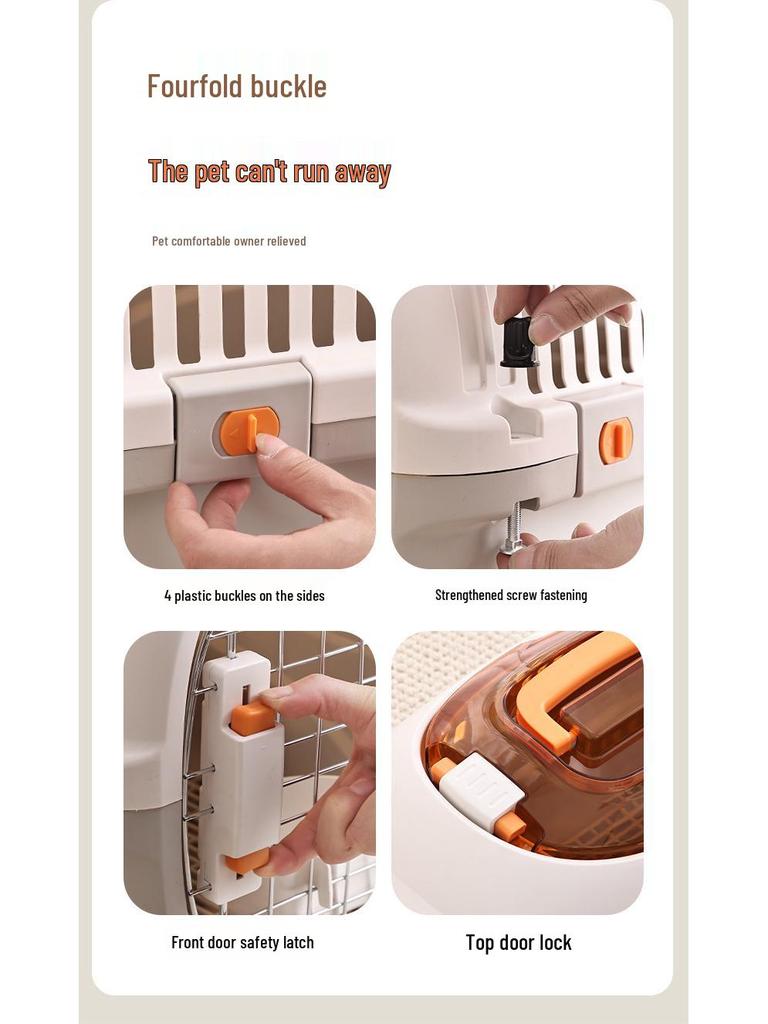 Pet Airline Carrier: Skylight Space Capsule for Cats and Dogs