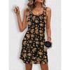 Mode Leopard Und Blumenmuster Damen Minikleider Sommer Ärmellos 3D Gedruckt Straße Damenkleid 3XL Große Größe Freizeitkleid