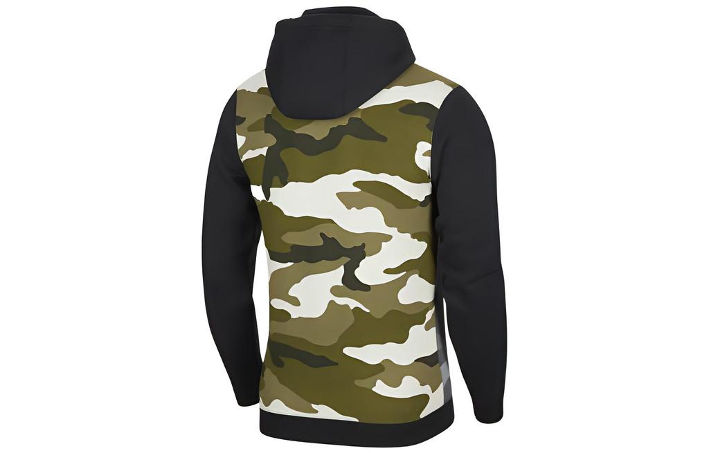 Nike Sweatshirts Men's Army Green Hooded Moderate Regular CQ7764-324