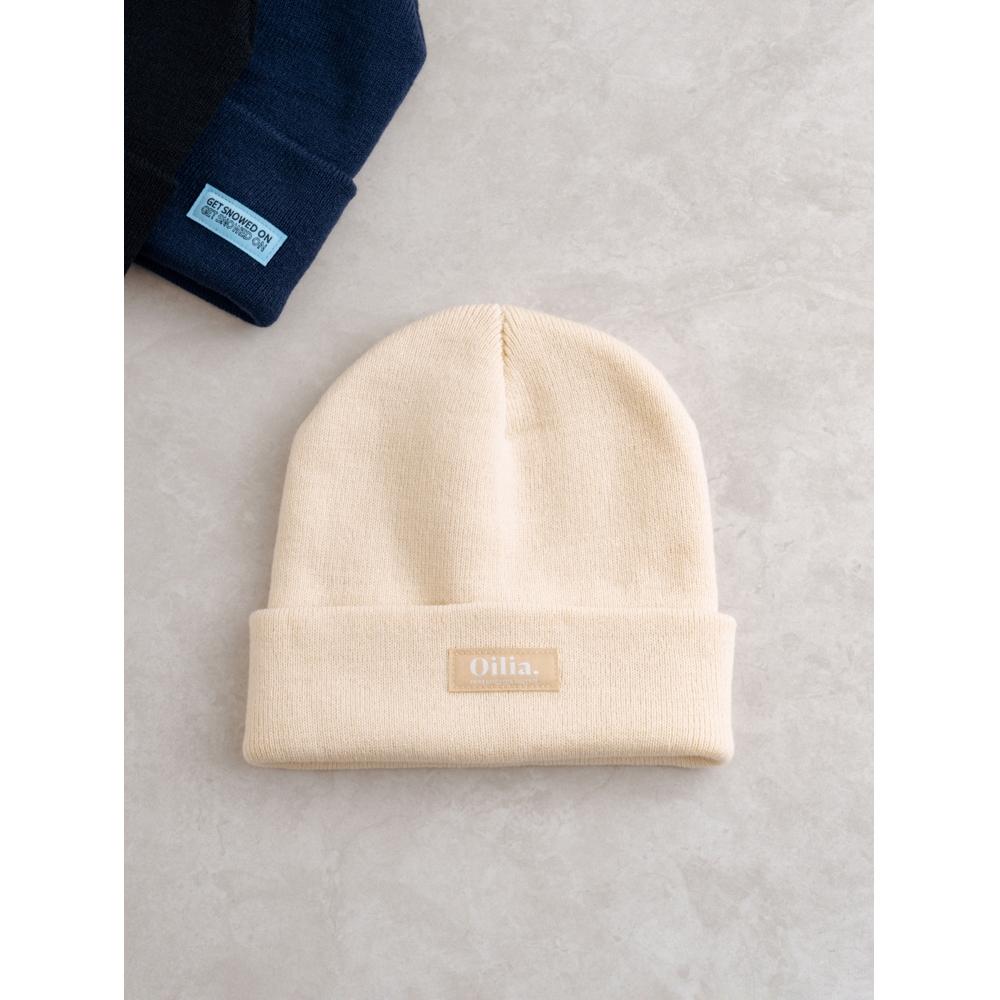 

Daiso Label Point Beanie navy