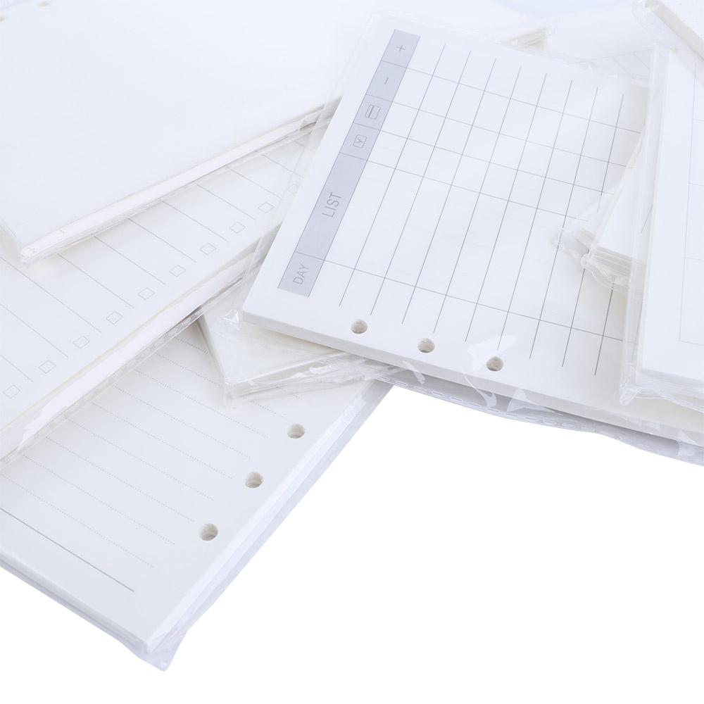 Line Daily Planner A5 A6 A7 Loose Leaf Inner Page Binder Inside Page Paper Refill Notebook Refill