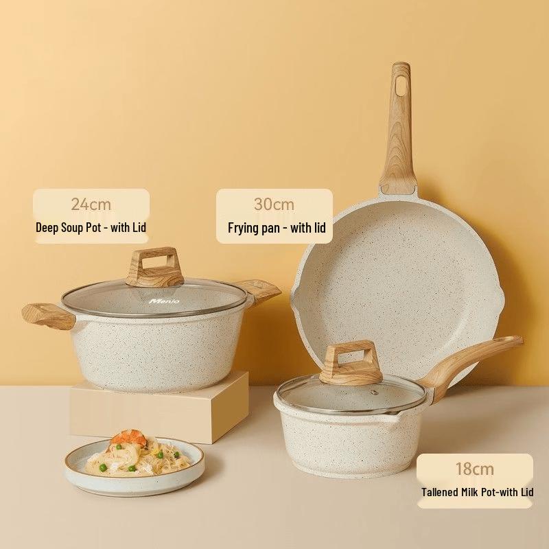 Lantuan 4-Piece Non-Stick Cookware Set