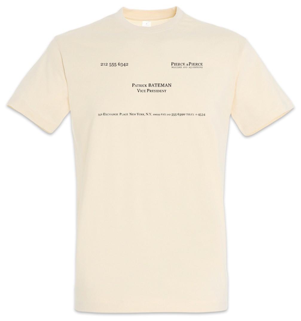 Patrick Bateman Card Men s T-Shirt Mens Womens Tees Top American Card Insignia Psycho Sign Sign 4XL