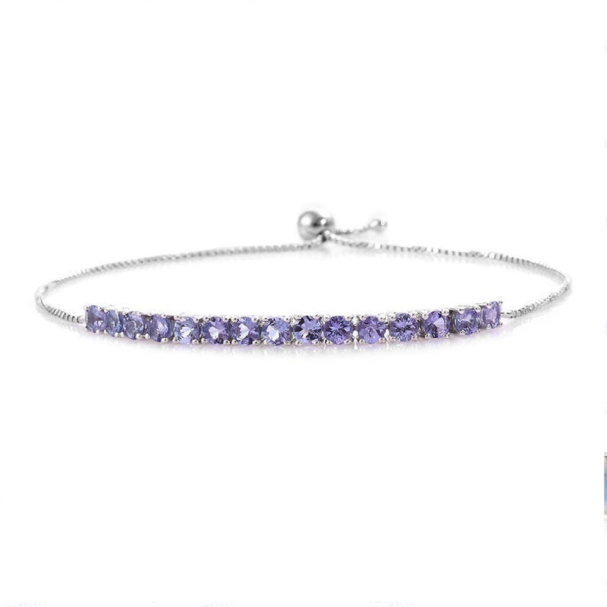 

Tanzanite Tennis Bracelet - 925 Sterling Silver